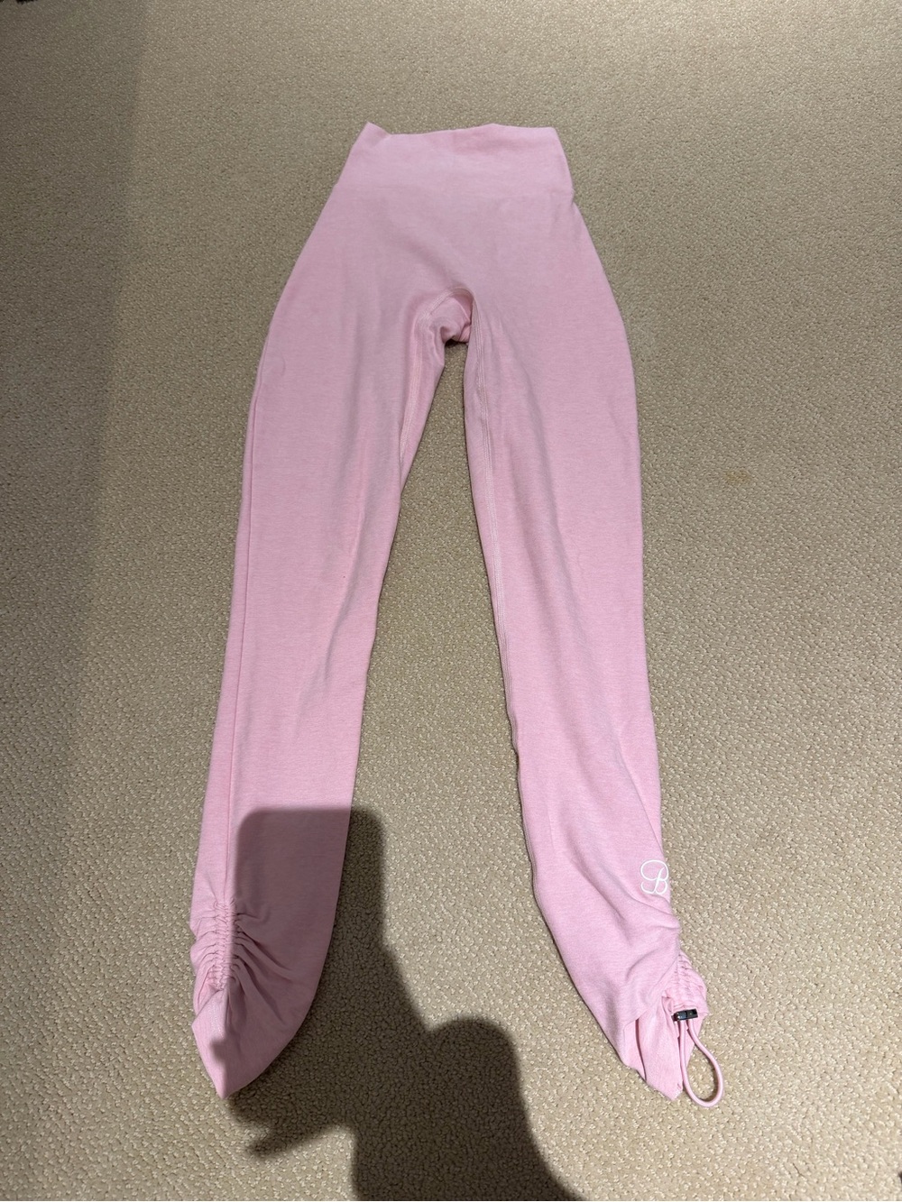 Bombshell Sportswear Light Pink High-Rise Seamless Leggings - Picture 4 of 7